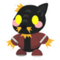 Scarecrow Cat Sticker - Uncommon from Halloween 2025 Sticker Pack